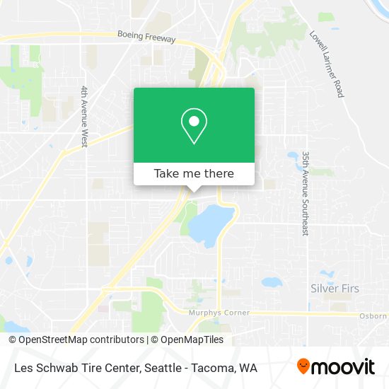 Les Schwab Tire Center map