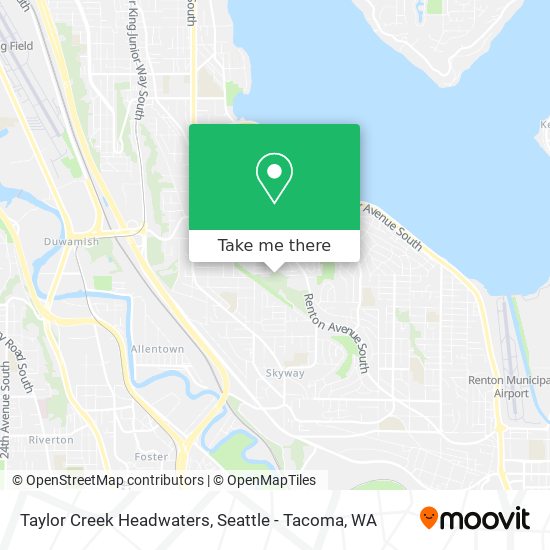 Taylor Creek Headwaters map