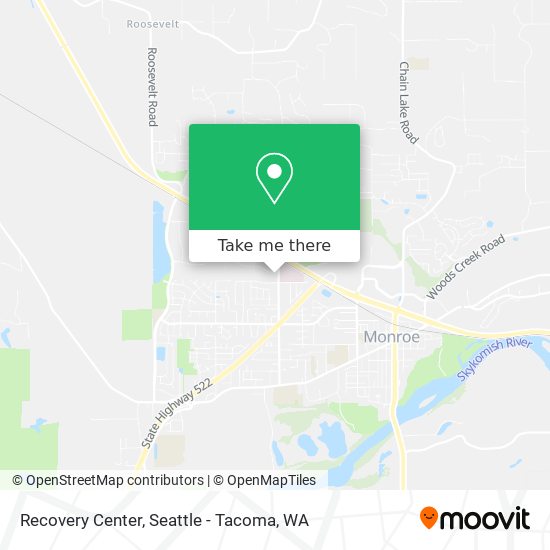 Recovery Center map