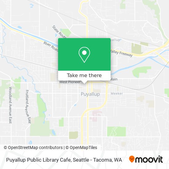 Puyallup Public Library Cafe map