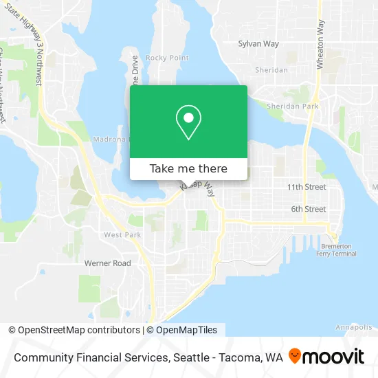 Mapa de Community Financial Services