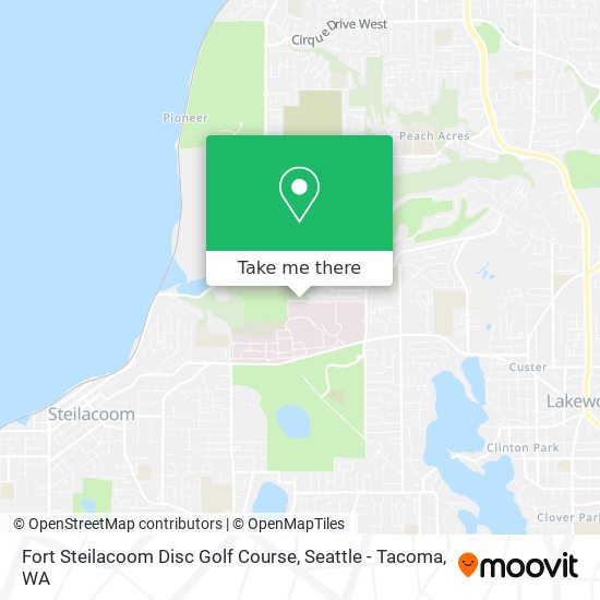 Fort Steilacoom Disc Golf Course map