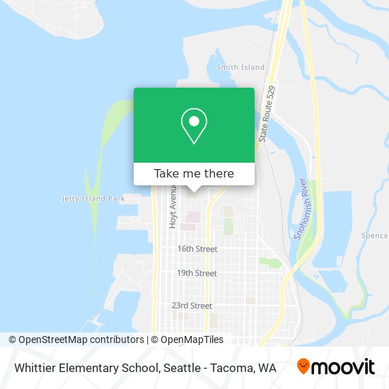 Whittier Elementary School map