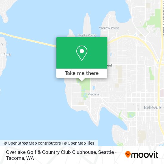 Overlake Golf & Country Club Clubhouse map