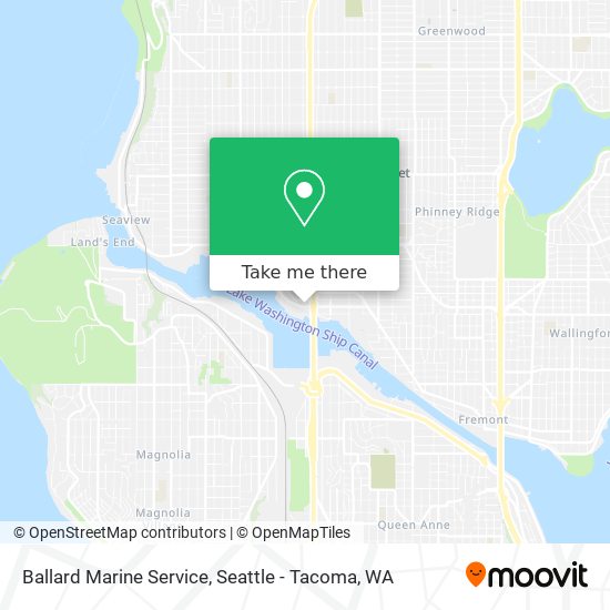 Ballard Marine Service map