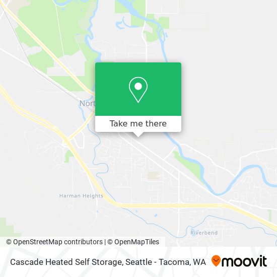 Mapa de Cascade Heated Self Storage