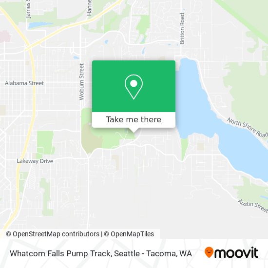 Whatcom Falls Pump Track map