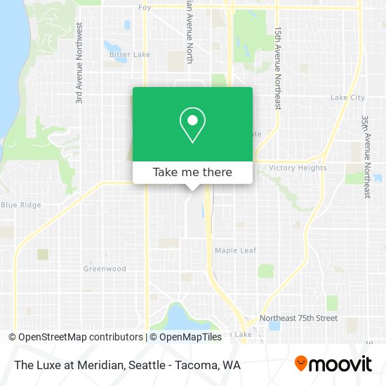 The Luxe at Meridian map