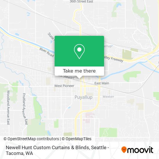 Newell Hunt Custom Curtains & Blinds map