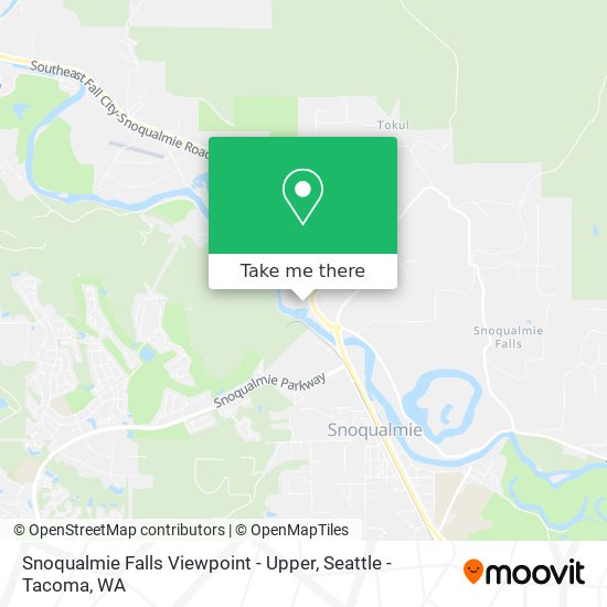 Snoqualmie Falls Viewpoint - Upper map
