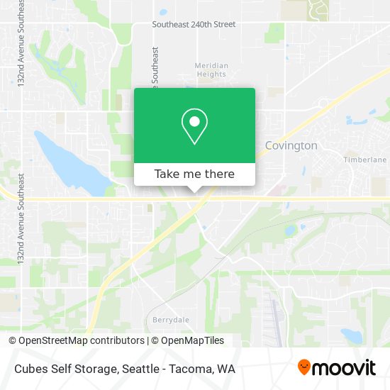 Cubes Self Storage map