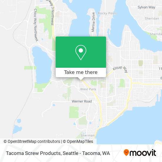 Mapa de Tacoma Screw Products