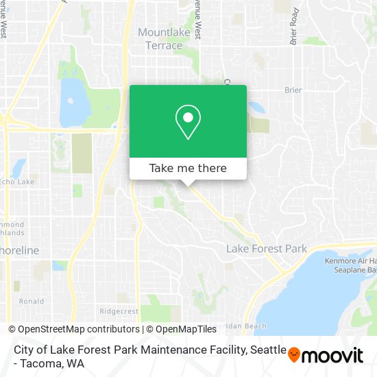 Mapa de City of Lake Forest Park Maintenance Facility