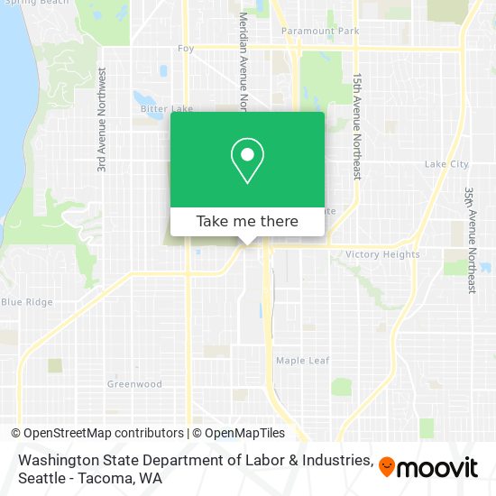 Mapa de Washington State Department of Labor & Industries