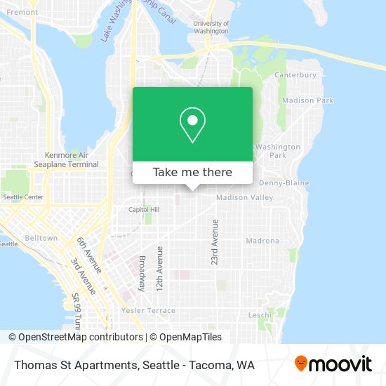 Thomas St Apartments map