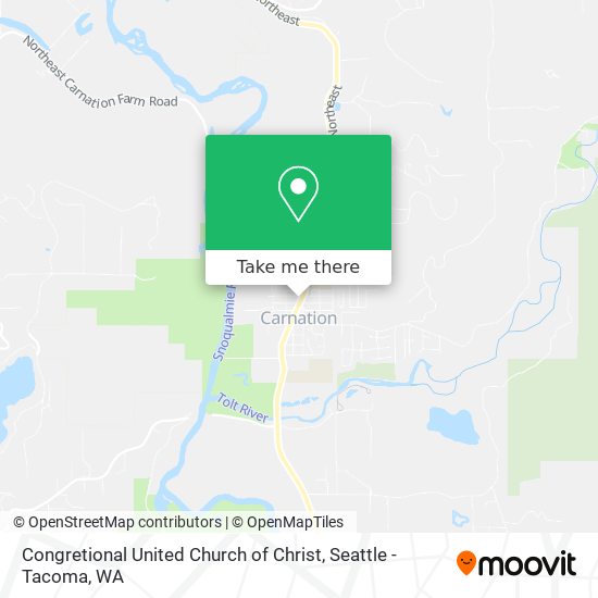 Congretional United Church of Christ map