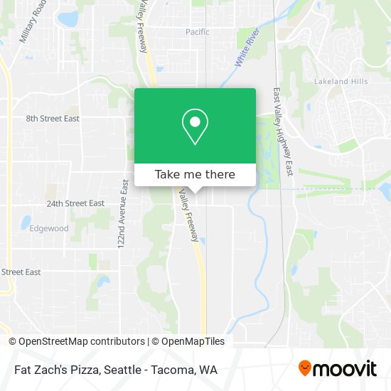 Fat Zach's Pizza map