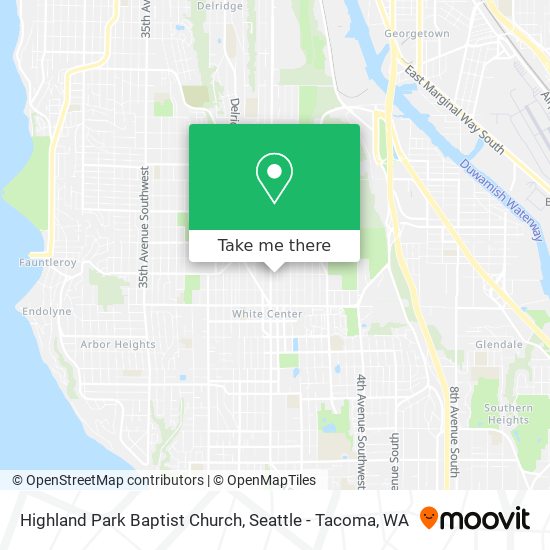 Highland Park Baptist Church map