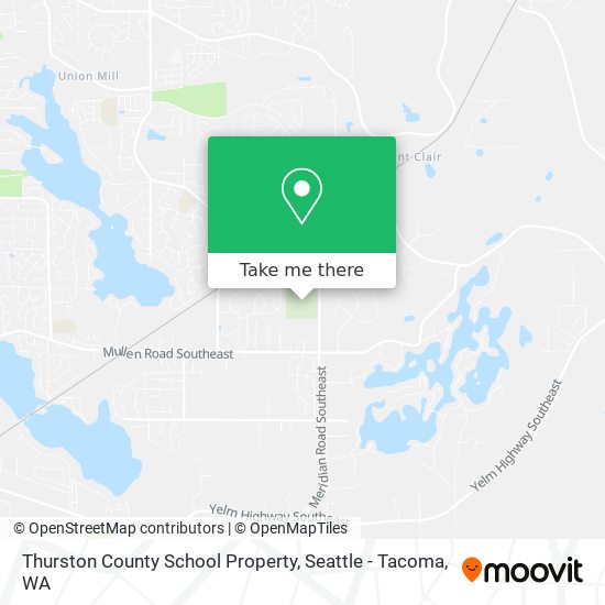 Thurston County School Property map