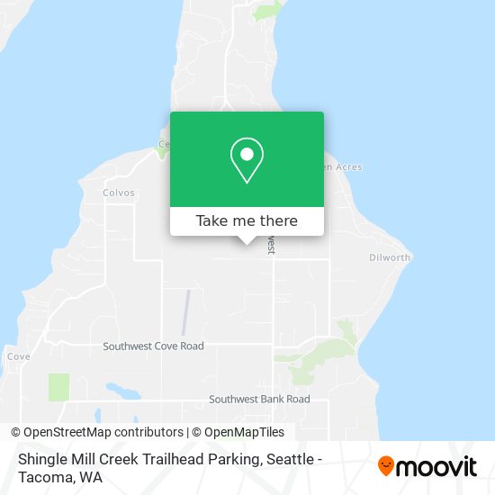 Shingle Mill Creek Trailhead Parking map