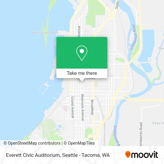 Mapa de Everett Civic Auditorium