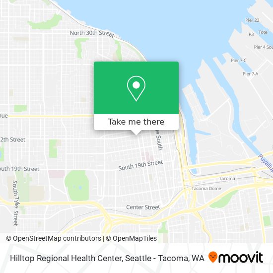 Mapa de Hilltop Regional Health Center