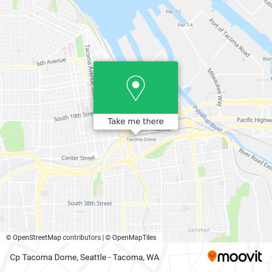 Mapa de Cp Tacoma Dome