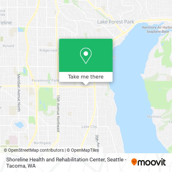 Mapa de Shoreline Health and Rehabilitation Center