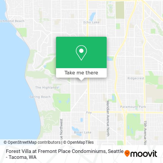 Forest Villa at Fremont Place Condominiums map