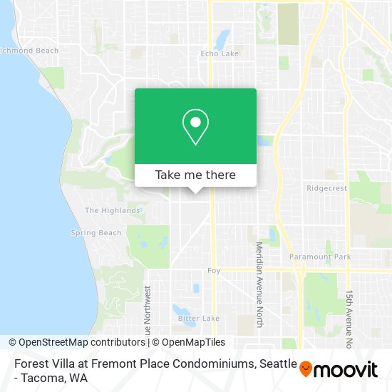 Mapa de Forest Villa at Fremont Place Condominiums