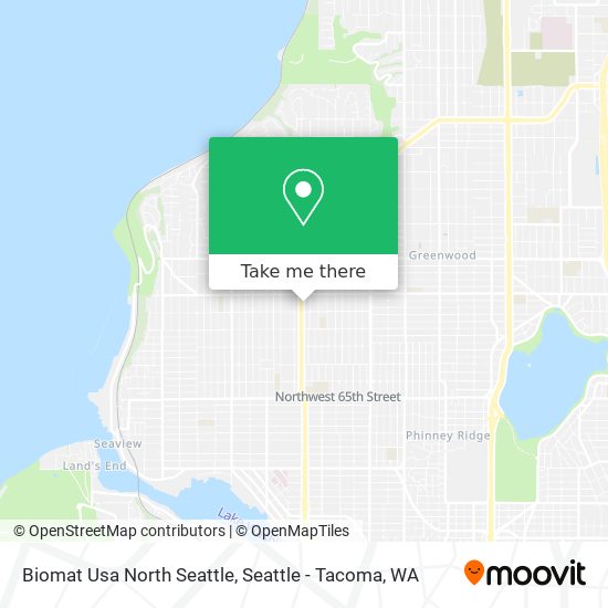 Mapa de Biomat Usa North Seattle