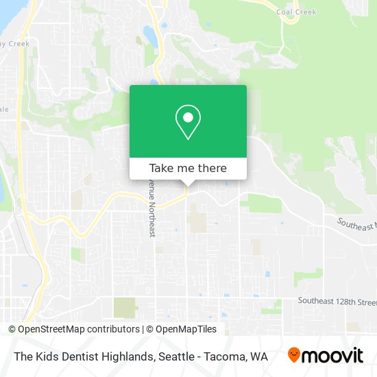 The Kids Dentist Highlands map