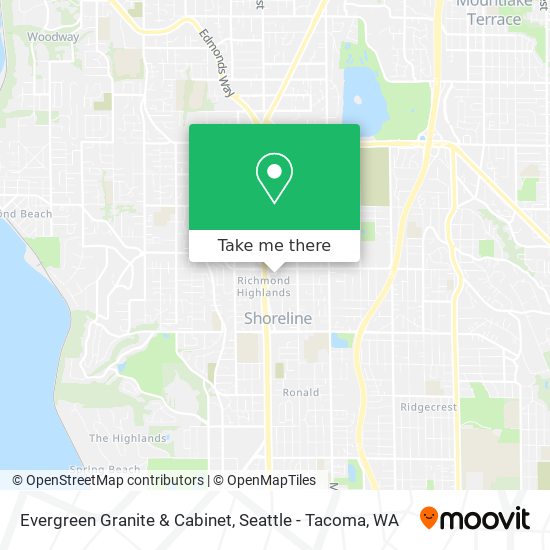 Evergreen Granite & Cabinet map