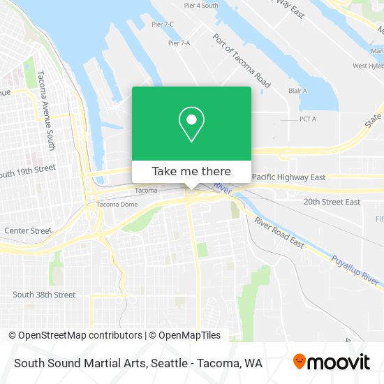 South Sound Martial Arts map