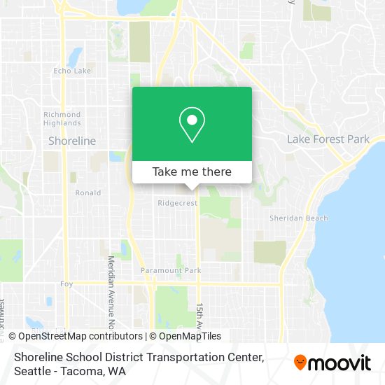 Shoreline School District Transportation Center map