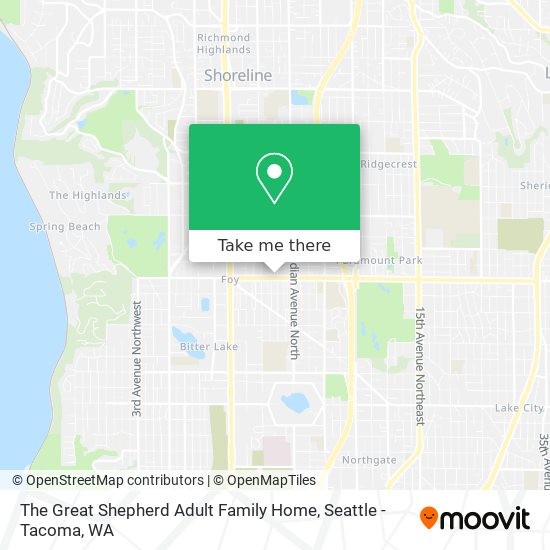 The Great Shepherd Adult Family Home map