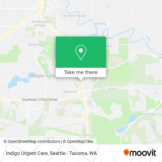 Indigo Urgent Care map