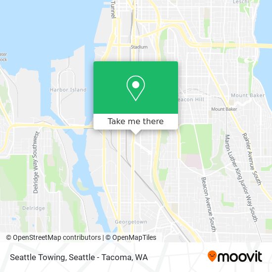 Seattle Towing map