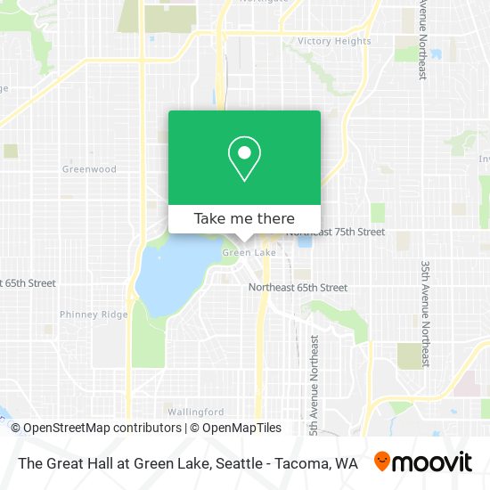 Mapa de The Great Hall at Green Lake