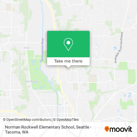 Mapa de Norman Rockwell Elementary School