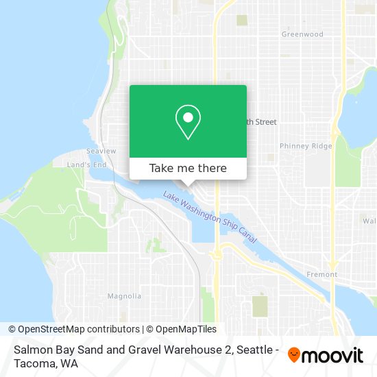 Salmon Bay Sand and Gravel Warehouse 2 map