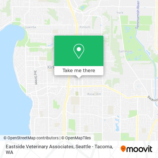 Eastside Veterinary Associates map