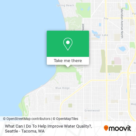 What Can I Do To Help Improve Water Quality? map