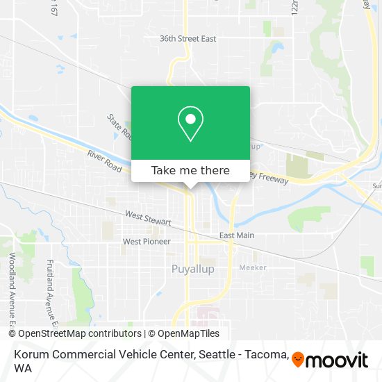 Korum Commercial Vehicle Center map