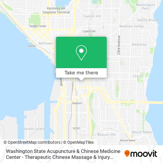 Mapa de Washington State Acupuncture & Chinese Medicine Center - Therapeutic Chinese Massage & Injury Rehab