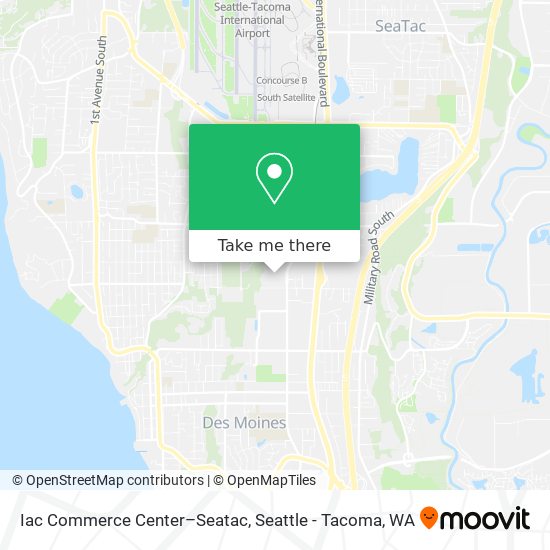 Mapa de Iac Commerce Center–Seatac