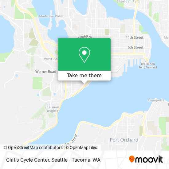 Cliff's Cycle Center map