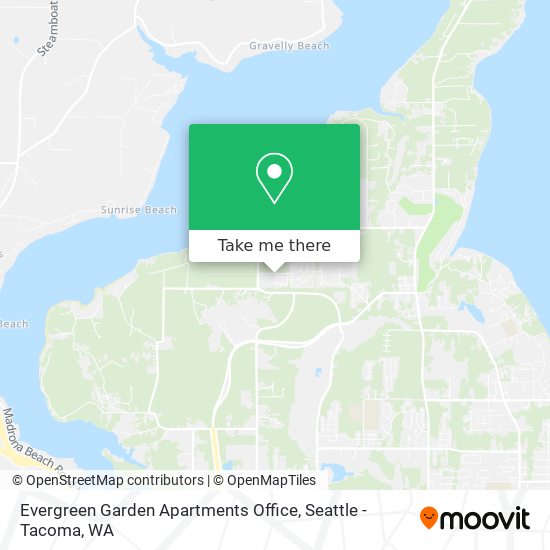 Mapa de Evergreen Garden Apartments Office