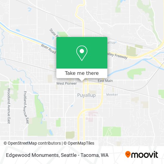 Edgewood Monuments map