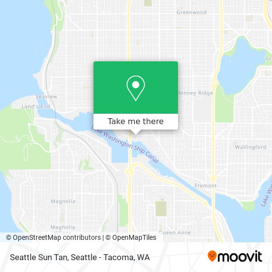 Seattle Sun Tan map